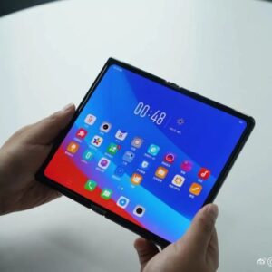 Oppo foldable phone prototype similar huawei mate x