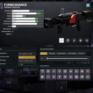 Destiny 2 forbearance god roll