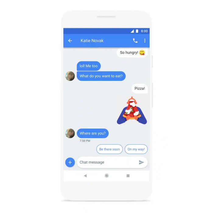 Google assistant to android messages