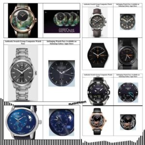 Swatch samsung infringe trademark watch faces